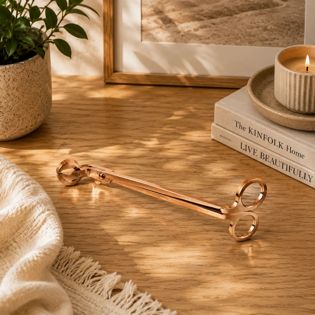 Foarfecă Lumânări Rose-Gold - imaginea 1