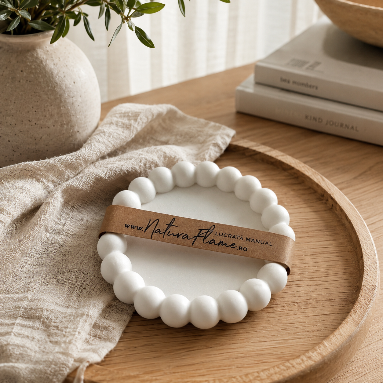 Decorațiune din ceramică realizată manual NaturaFLAME
